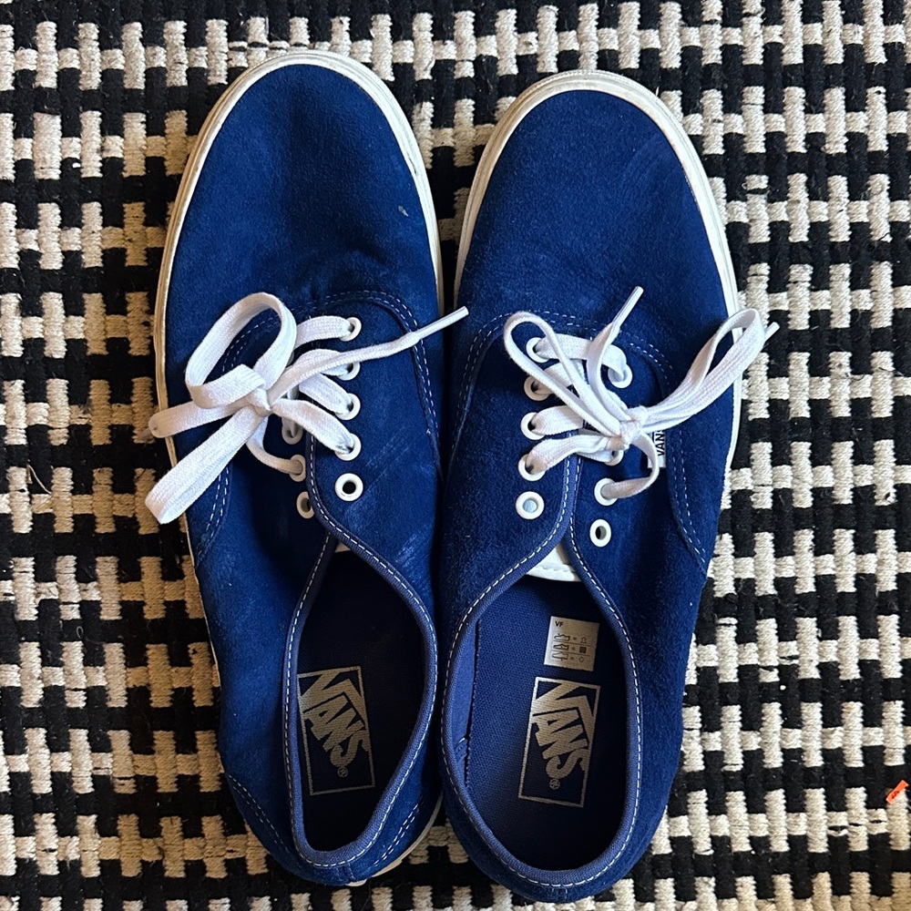 Vans Men's Deep Blue Canvas Sneakers